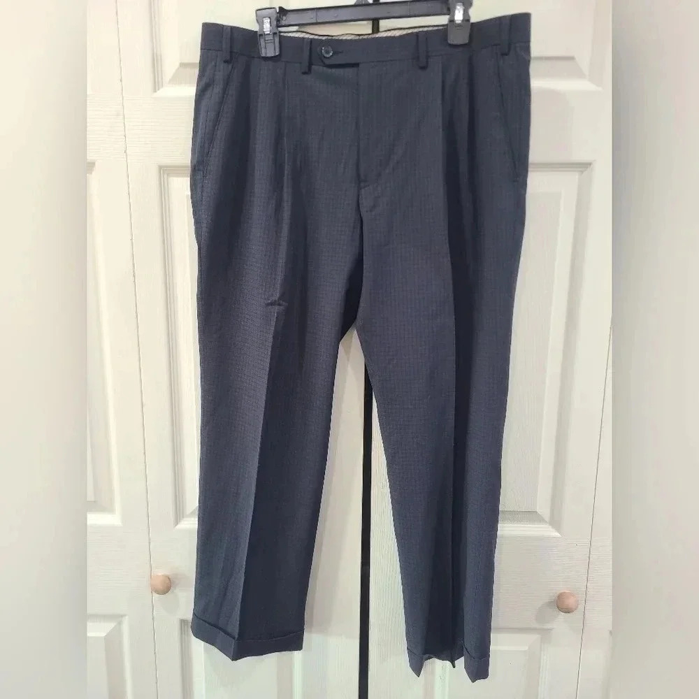 Lauren Ralph Lauren Size 36 ×29 Pleated Cuffed Dress‎ Pants Plaid Check Washable